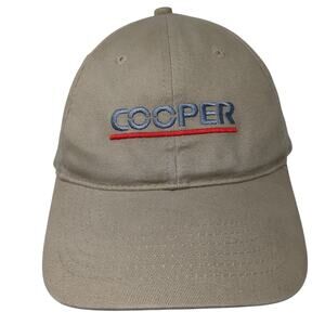 Cooper Slideback Hat Brown One Size Embroidered Adjustable Outdoor